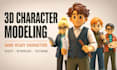 create 3d creature character models games and animation