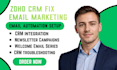 fix zoho CRM email automation integration contact management issues