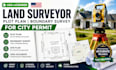 provide USA licensed land surveyor, plot plan, boundary survey for city permits