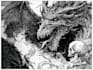 draw black and white cool manga artwork