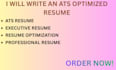 write an ats optimized resume