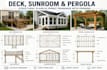 prepare deck, sunroom, pergola structural plans and permit drawings with framing