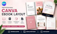 do canva ebook layout design, canva workbook design journal redesign PDF design