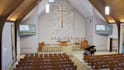 design 3d church interior, sanctuary, rendering and floor plan