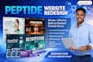 build fda compliant peptide wordpress website, research peptide store