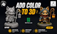 3d slice split stl colored model for 3mf bambu studio ams multicolor printing