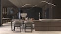 produce house renders from floor plan,dinning layout,reflective room interior