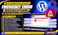 fix wordpress website critical bug or emergency errors and PHP resolution