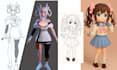 convert 2d drawing, sketch or image to 3d model, 3d character and render