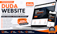 design and build a professional duda website or landing page