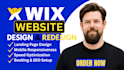 redesign your wix website into a modern responsive high converting business site