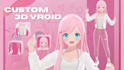 create 3d vroid character, 3d model, anime, vtuber, vrchat avatars and rigging