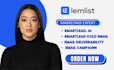 setup lemlist cold email campaigns for b2b outreach