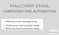 create mailchimp email campaigns and automation