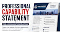 create a professional capability statement for government contracting