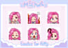 draw cute custom kawaii emotes for twitch