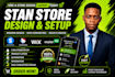 setup stan store, shopify store, and etsy SEO for digital products