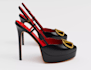 design custom 3d high heels and realistic footwear models