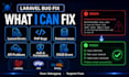 fix laravel bugs, PHP errors, mysql and API issues