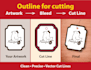 create die cut and kiss cut files for your artwork