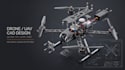 create 3d cad drone design, stl files