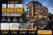 create 3d building rendering and modeling 3d apartment design 3d animation video
