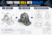 3d design cad for manufacturing industry for modelling