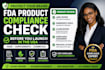 perform an fda mocra product compliance check before US launch