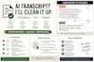 manually proofread edit and clean up your ai transcript