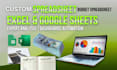 do custom spreadsheet, budget google sheets, editable excel invoice templates