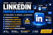 create and optimize linkedin profile or business page fully SEO