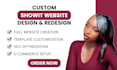design, redesign and customize showit website or template