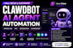 set up openclaw clawdbot ai agent automation oon vps