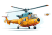 draw aircraft, helicopter, airplane into a vector