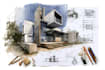 do architecture sketches in high quality