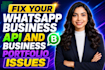 fix meta business verification domain verification whatsapp API
