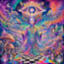 create a unique psychedelic surrealistic illustration