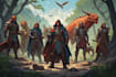 illutrate a fabulous custom dnd party portrait art