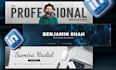 professional linkedin banner, cover and header