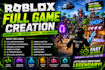 create a complete roblox game with custom maps UI scripting and systems