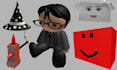 create custom roblox ugc, 3d layered clothing, assets, maps and low poly models