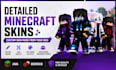 design a detailed custom minecraft character skin for you