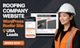 create roofer wordpress webiste roofing company contractor site booking design