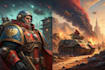 create beautiful digital warhammer 40k and illustrations