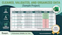 do professional data entry web research and excel data entry