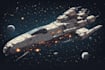 draw high quality spaceship concept