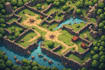 do concept vintage fantasy map illustration