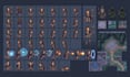rpg maker mz, mv vx ace rpg sprite sheet npc, fantasy sprite 2d game character