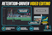 retention video editing with b roll and motion