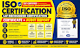 provide iso certification, documentation iso 9001, 27001 etc